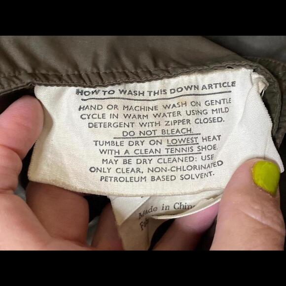 1970's Dagger Collar Down Puffer Vest from Swan Brown + Orange size M/L - Picture 10 of 10